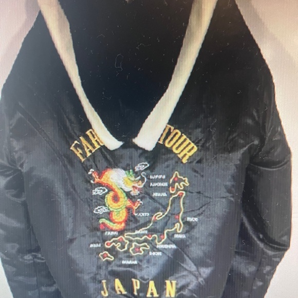 Vintage Rickster Far East Tour Japan Bomber Jacket Sz XL